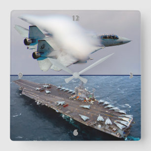 RELÓGIO QUADRADO F-14 TOMCAT