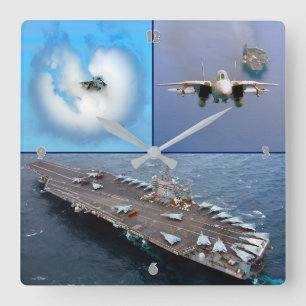 RELÓGIO QUADRADO F-14 TOMCAT