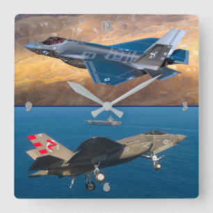 RELÓGIO QUADRADO F-35C LIGAÇÃO II