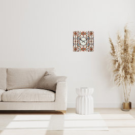 Relógio Quadrado Fabulosa queda e azul