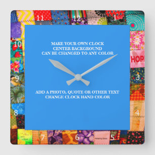 RELÓGIO QUADRADO FAÇA SEU PRÓPRIO RELÓGIO*