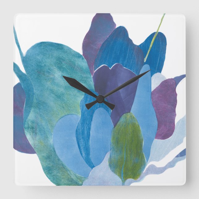 Relógio Quadrado Falso Indigo I (Frente)