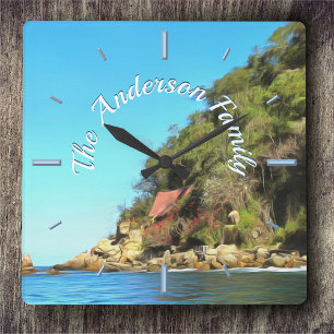 Relógio Quadrado Família Serene Yelapa 0758