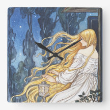 Fantasia de Conto de Fadas Vintage Rapunzel Art No