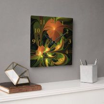 Fantasy Plant Abstrato Green Rust Brown Fractal