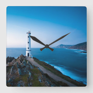 Relógio Quadrado Faróis Espanha do Farol de Cabo