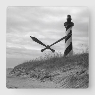 Relógio Quadrado Farol de Cape Hatteras