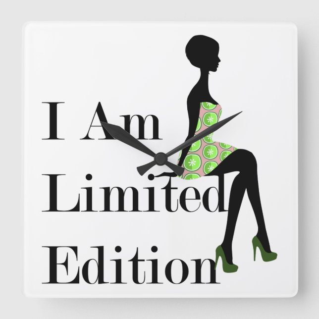 Relógio Quadrado Fashion Silhouette I Am Limited Edition Cote (Frente)