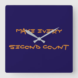 Relógio Quadrado Fazer contagem a cada segundo