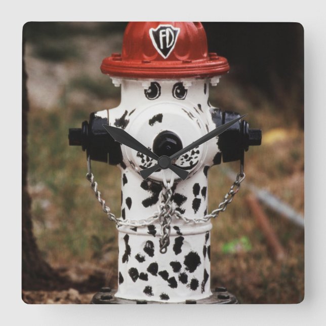 Relógio Quadrado Fechamento de Hidrante de Fogo (Frente)