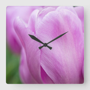 Relógio Quadrado Fecho da tulipa