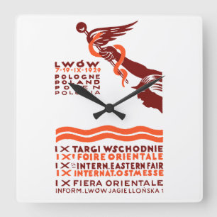 Relógio Quadrado Feira Internacional de Lwow, 1929