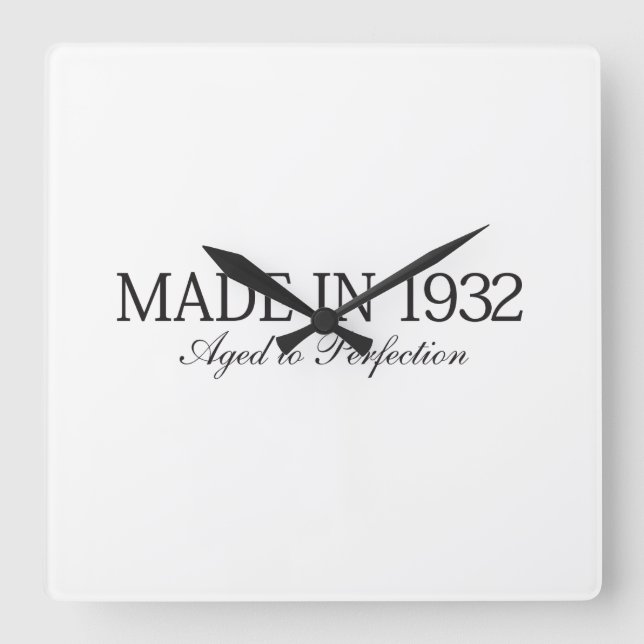 Relógio Quadrado Feito em 1932 (Frente)