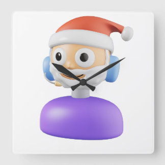 RELÓGIO QUADRADO FELIZ NATAL
