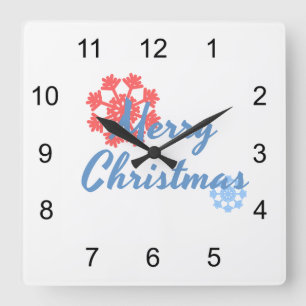 Relógio Quadrado Feliz Natal