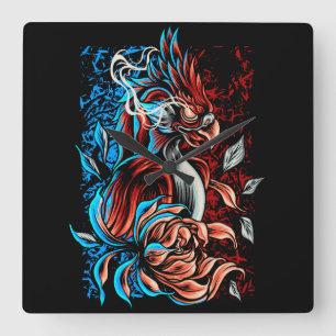 Relógio Quadrado Fênix