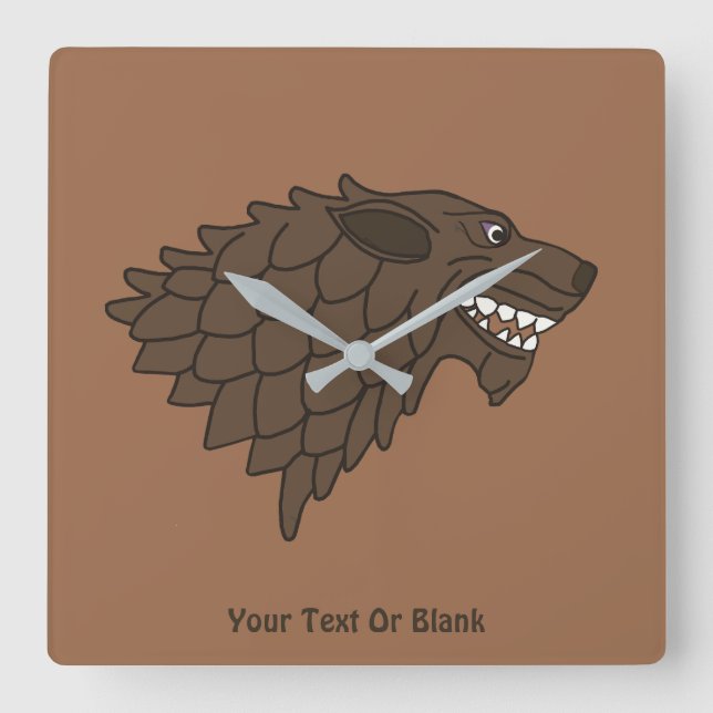 Relógio Quadrado Fenrir/Fenriswolf (Frente)