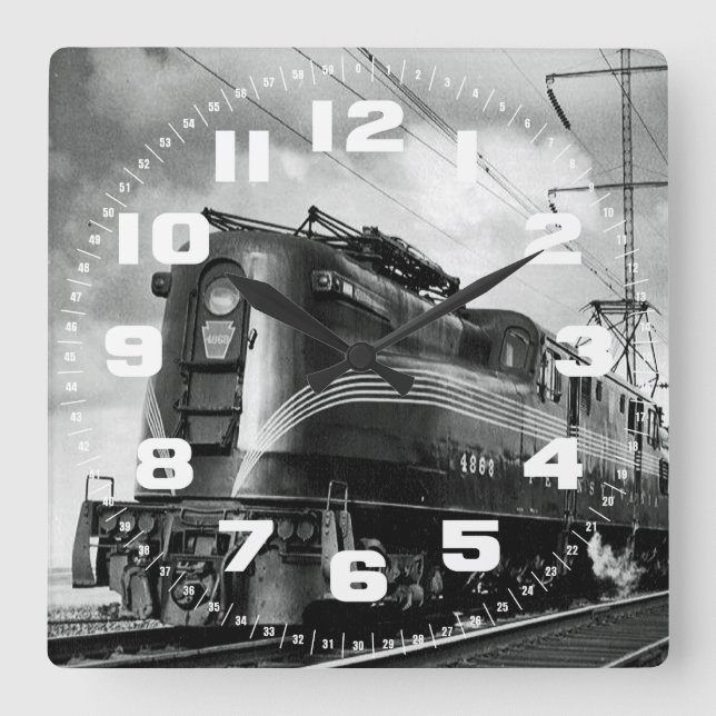 Relógio Quadrado Ferrovia da Pensilvânia (Frente)