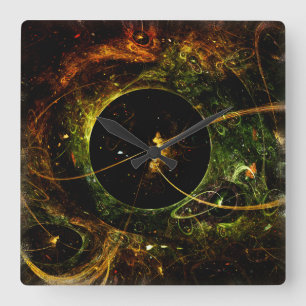 Relógio Quadrado Ficção científica da viagem espacial de Galacti