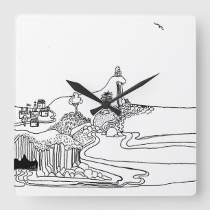 Relógio Quadrado Filósofo pequeno