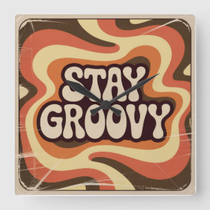 Relógio Quadrado Fique Groovy