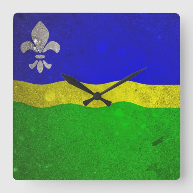 Relógio Quadrado Flevolândia (Frente)