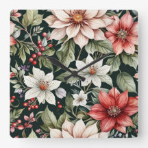 Flores de Natal Coloridas Negras Elegantes