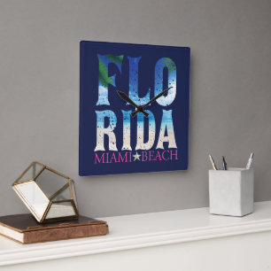 Relógio Quadrado Flórida, Miami Beach