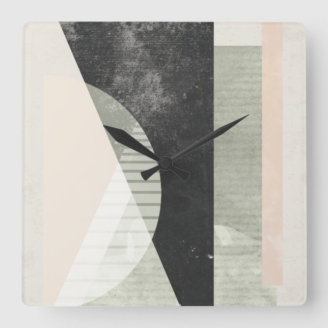 Relógio Quadrado Fora Em VI (Frente)