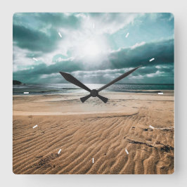 Relógio Quadrado Foto personalizada