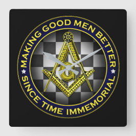Relógio Quadrado Freemason