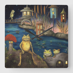 Relógio Quadrado Frogland