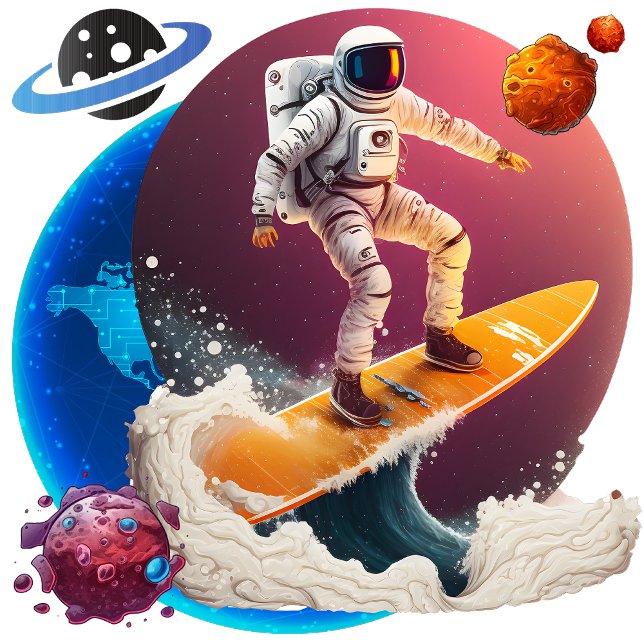 Relógio Quadrado Frontiers Ilimitadas (Beyond Horizons: Astronomy's Limitless Frontiers)