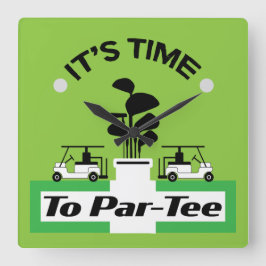 Relógio Quadrado Funny Golfing Pros Golfing Fanatics Sports