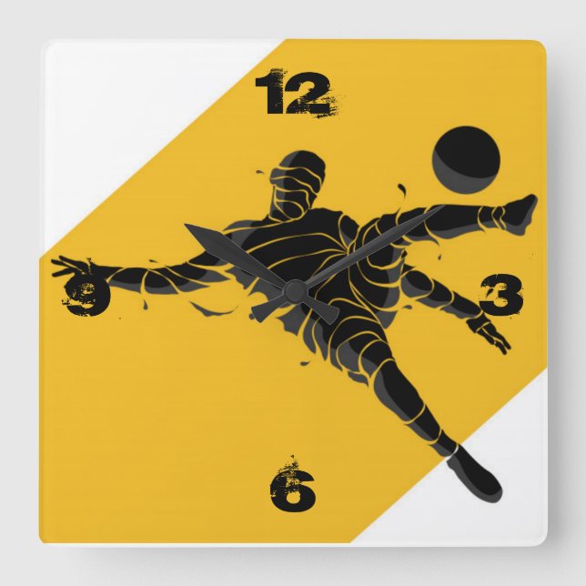 Relógio Quadrado Futebol (Frente)