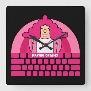 Relógio Quadrado Gabinete de Recursos Humanos