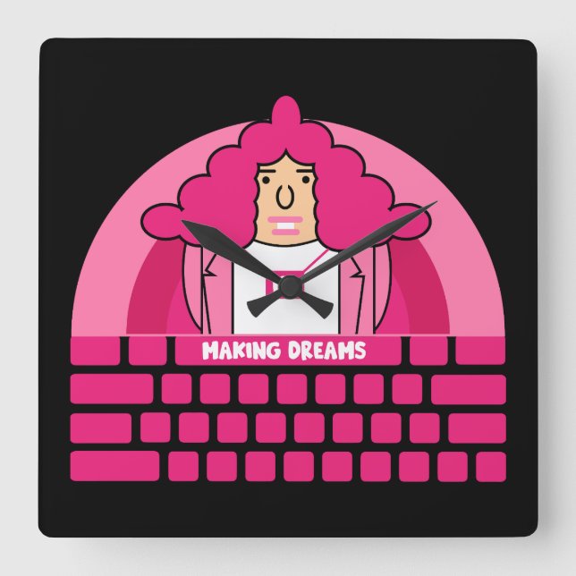 Relógio Quadrado Gabinete de Recursos Humanos (Frente)