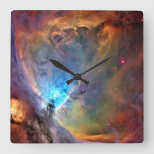 Relógio Quadrado Galáxia Espacial Orion Nebula