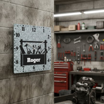 Galvanized metal with toolbox personalized