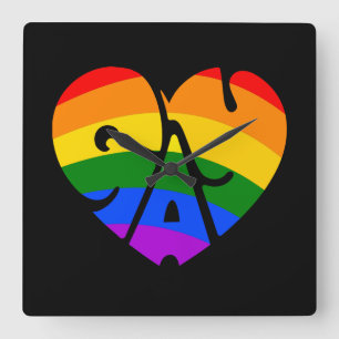 Relógio Quadrado Gay