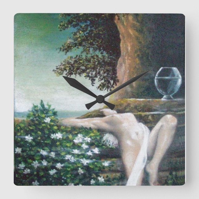 RELÓGIO QUADRADO GEA, MIRTLE E ÁGUA (Frente)