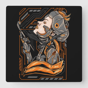 Relógio Quadrado Geisha 