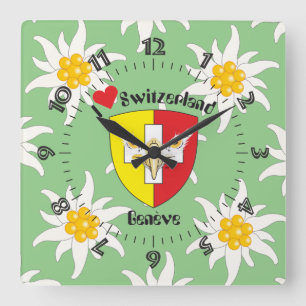 Relógio Quadrado Genf/Genève Schweiz Suisse Svizzera Uhr