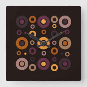 Relógio Quadrado Geométrico de queda moderna do século médio