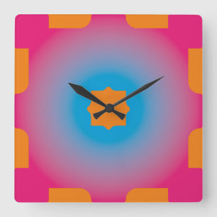 RELÓGIO QUADRADO GEOMETRICS CLOCK 24 POR MASANSER PIXELAT