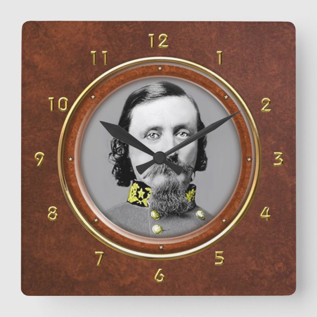 Relógio Quadrado George E. Pickett 10,75" (Frente)