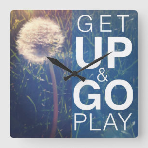 Relógio Quadrado Get Up & Go Play