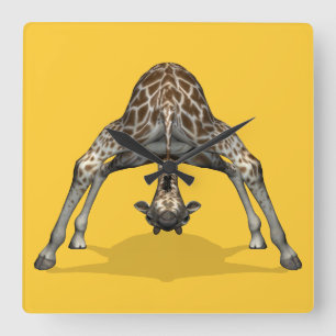 Relógio Quadrado Girafa flexível