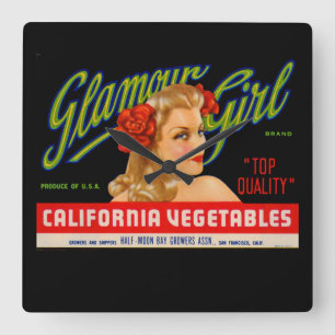 Relógio Quadrado Glamor Girl