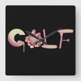 Relógio Quadrado Golfe